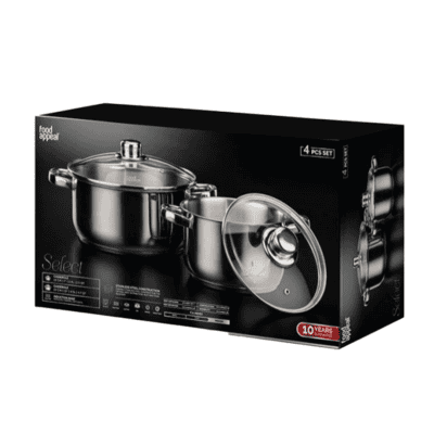 סט נירוסטה 4 חלקים מסדרת BISTROT