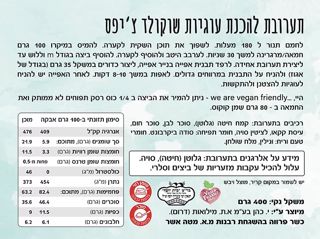 מארז להכנת עוגיות שוקולד צ'יפס – תמונה 5