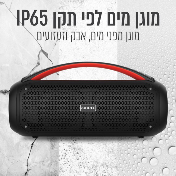 רמקול בלוטוס נייד מוגן מים IP65 עם שלט ומיקרופון – תמונה 2